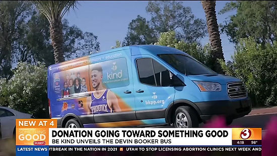 3TV Be Kind People Project Booker Bus